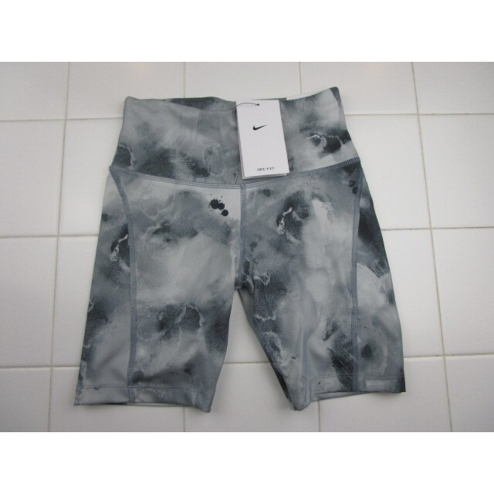 Nike Air Fast Dri Fit Running Shorts Tights Women's XS DM7791-084 Gray Print